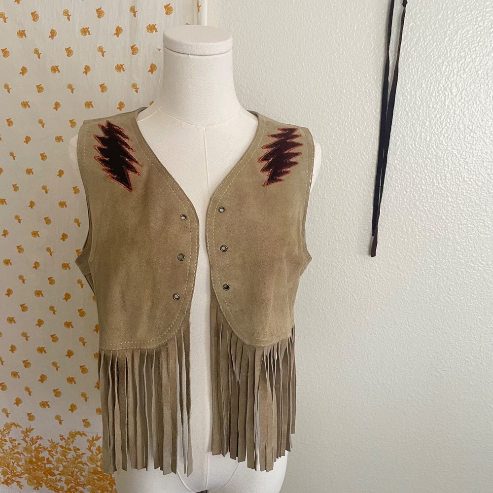 70s Fringe Western Upcycled Dire Wolf Piece – One of a Kind Grateful Dead - Picture 6 of 16